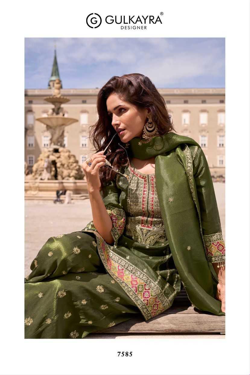Simar silk Embroidery Designer Suit - MYLUXURY LANE ENTERPRISE