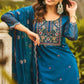 Slub Reyon Embroidery Palazzo Suit - MYLUXURY LANE ENTERPRISE