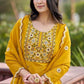 Slub Reyon Embroidery Palazzo Suit - MYLUXURY LANE ENTERPRISE