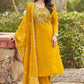 Slub Reyon Embroidery Palazzo Suit - MYLUXURY LANE ENTERPRISE