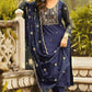 Slub Reyon Embroidery Palazzo Suit - MYLUXURY LANE ENTERPRISE
