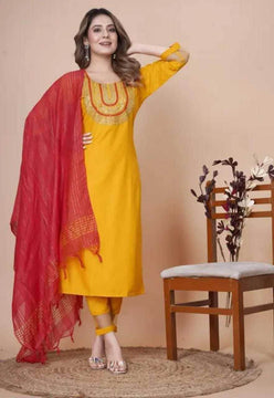 Reyon Embroidered Kurti - MYLUXURY LANE ENTERPRISE