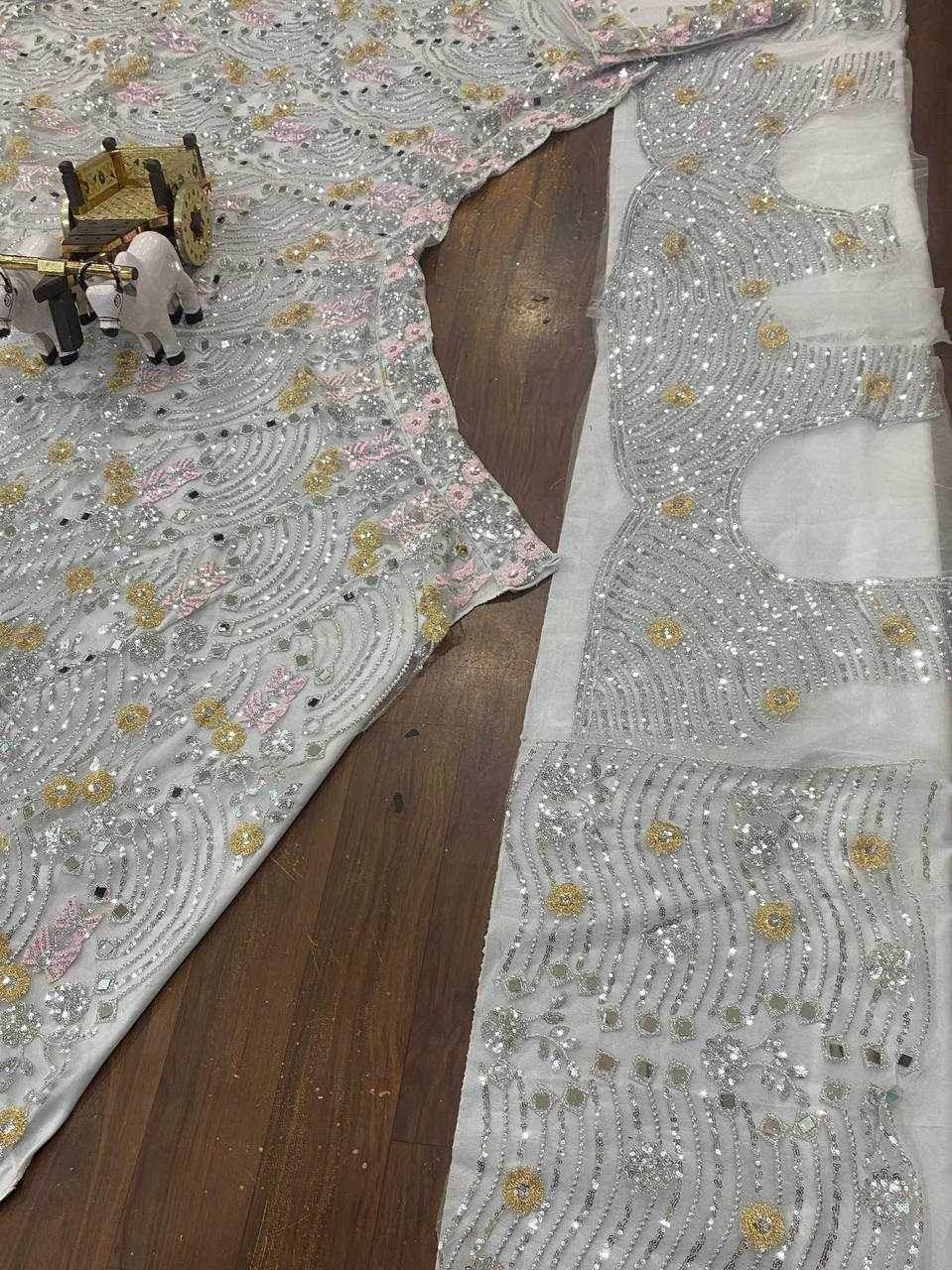 Soft Butterfly Net Embroidered Sequins Work Lehenga With Cancan - MYLUXURY LANE ENTERPRISE