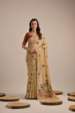 Soft Cotton Designer Saree - MYLUXURY LANE ENTERPRISE