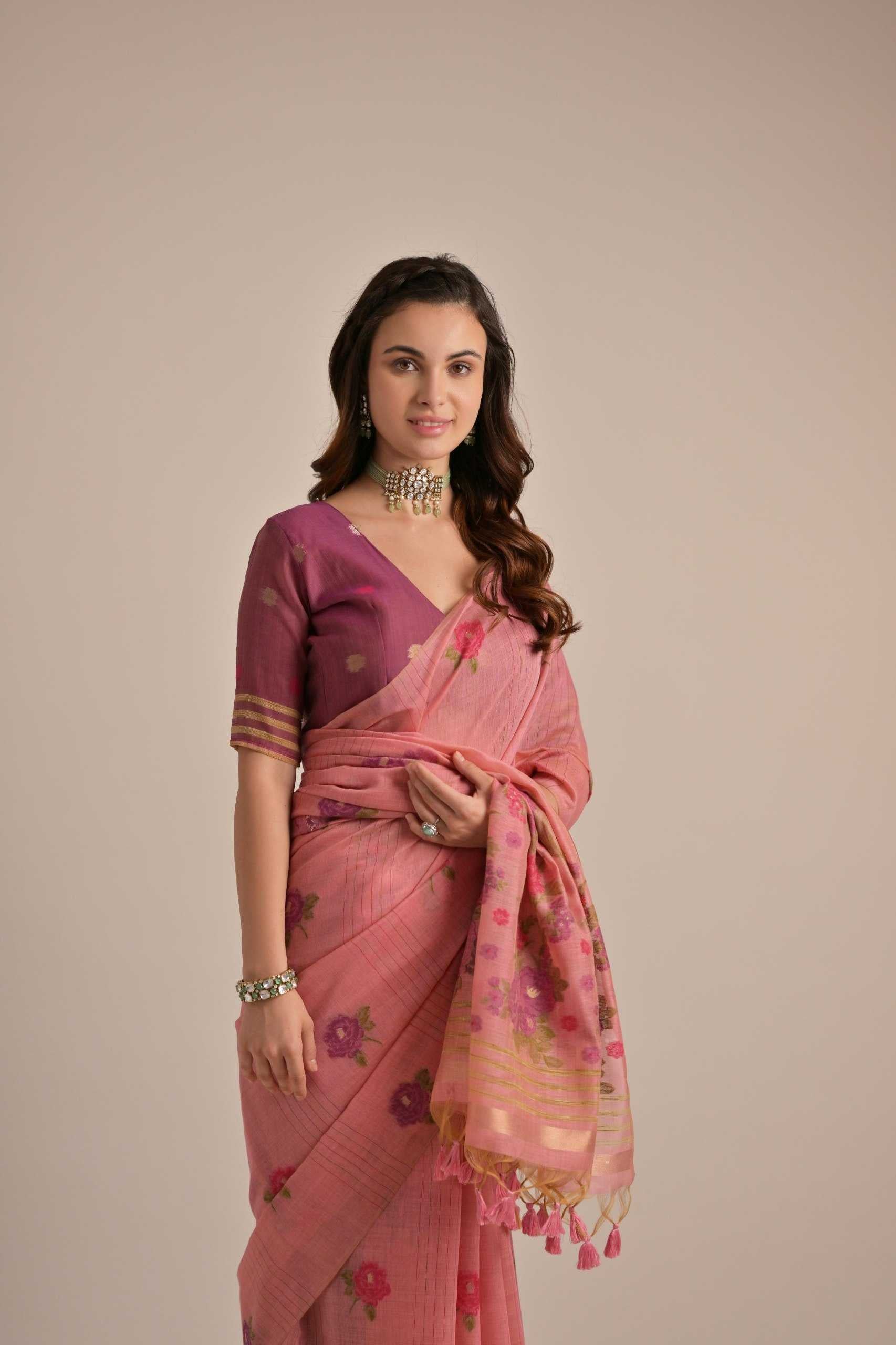 Soft Cotton  Designer Saree
