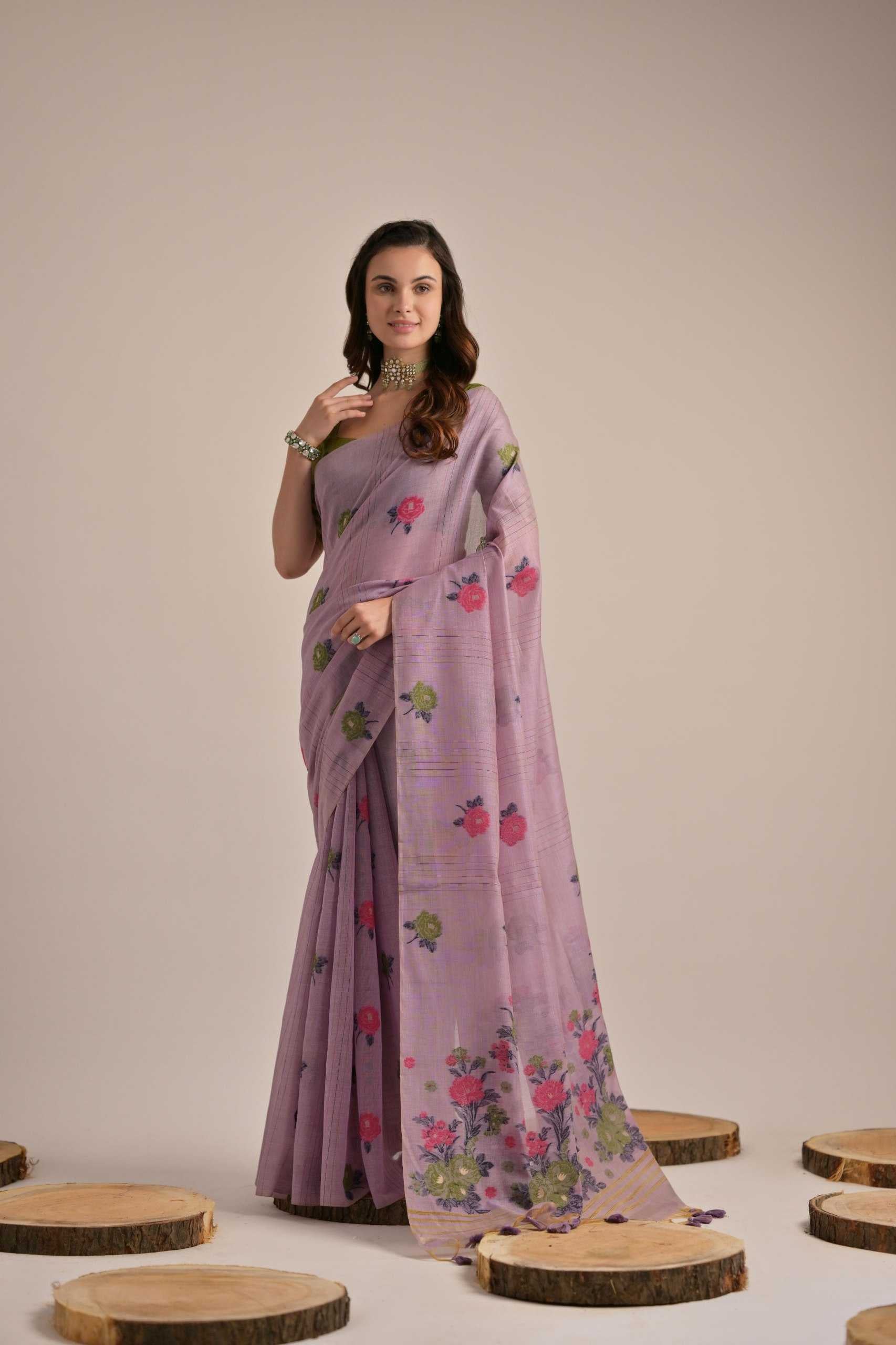 Soft Cotton  Designer Saree