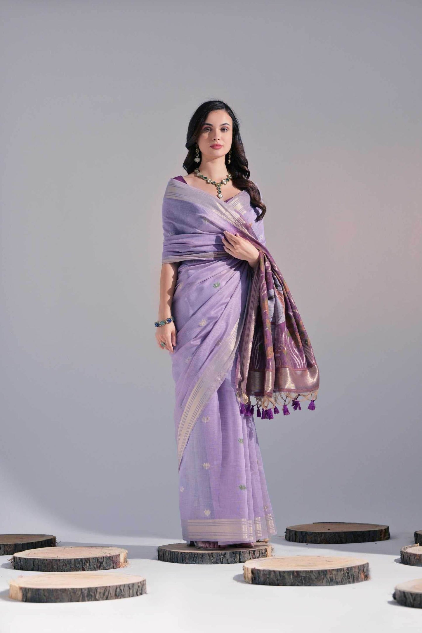 Cotton Zari Sarees Manufacturer - MYLUXURY LANE ENTERPRISE