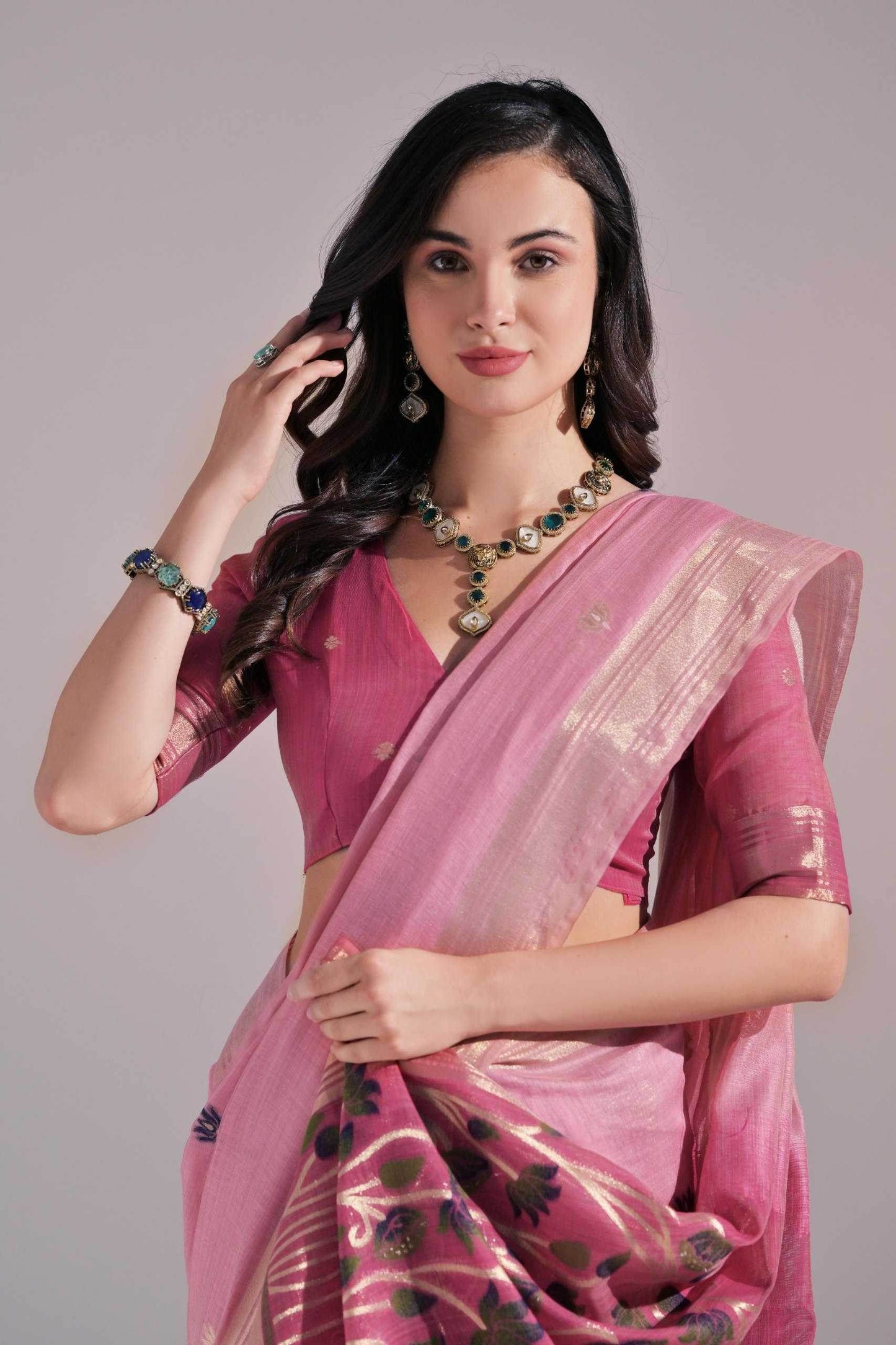 Cotton Zari Sarees Manufacturer - MYLUXURY LANE ENTERPRISE