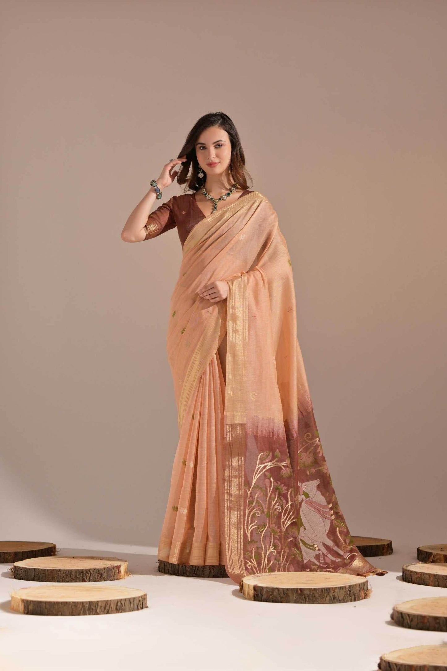 Cotton Zari Sarees Manufacturer - MYLUXURY LANE ENTERPRISE