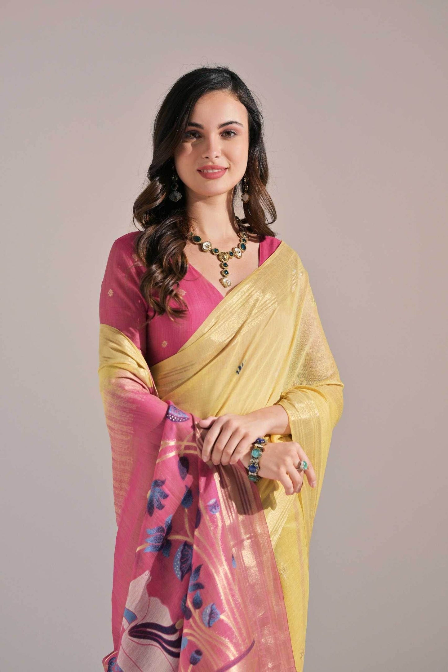 Cotton Zari Sarees Manufacturer - MYLUXURY LANE ENTERPRISE