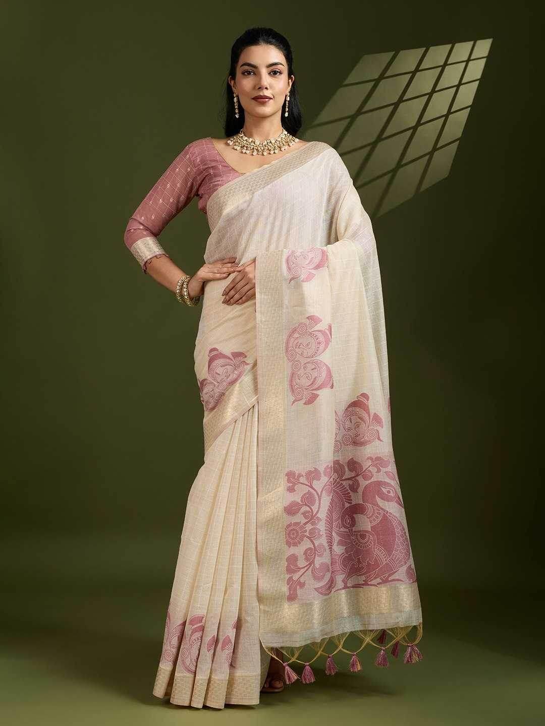 Soft Cotton Kalamkari Traditional Sarees - MYLUXURY LANE ENTERPRISE