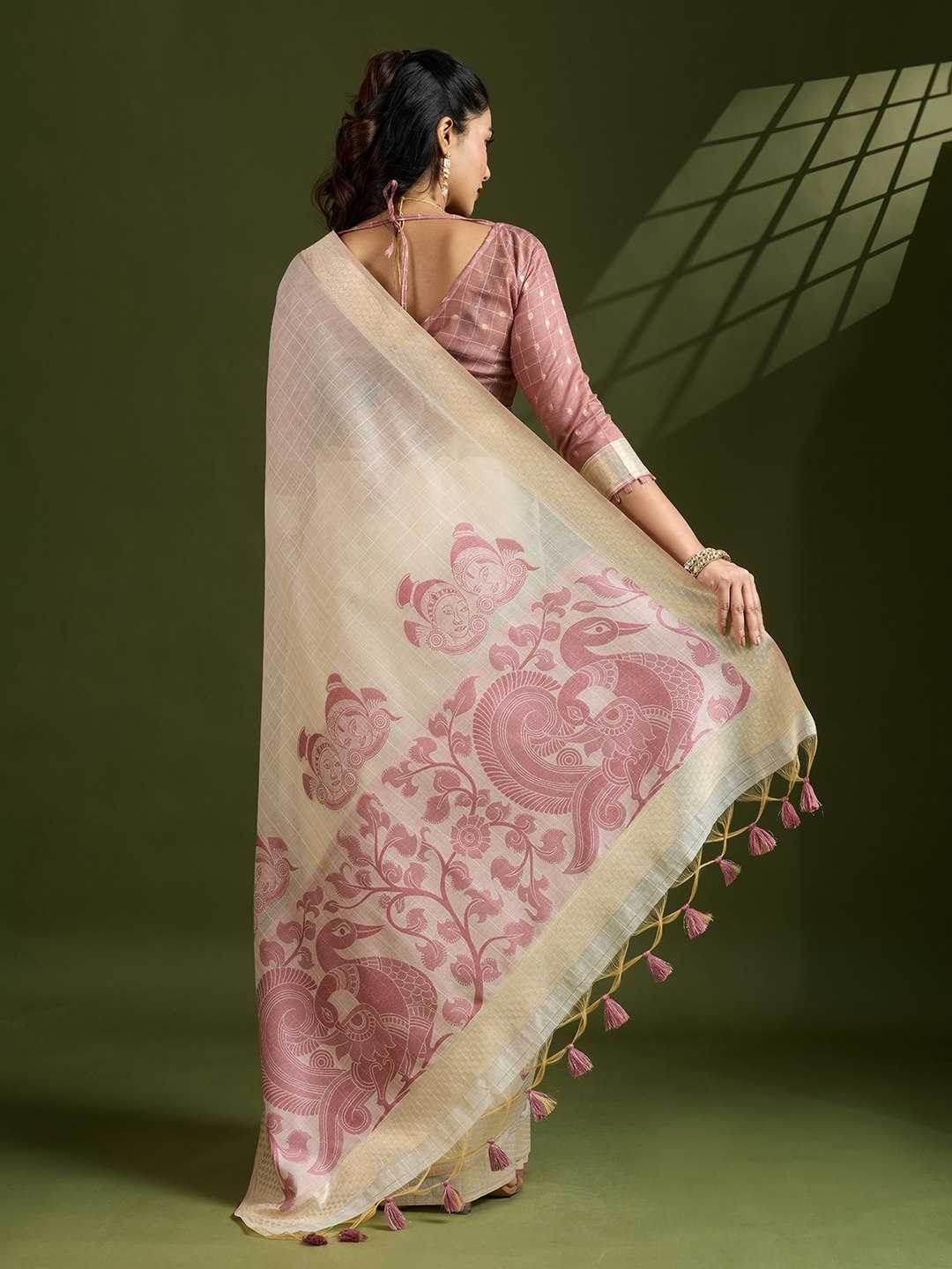Soft Cotton Kalamkari Traditional Sarees - MYLUXURY LANE ENTERPRISE