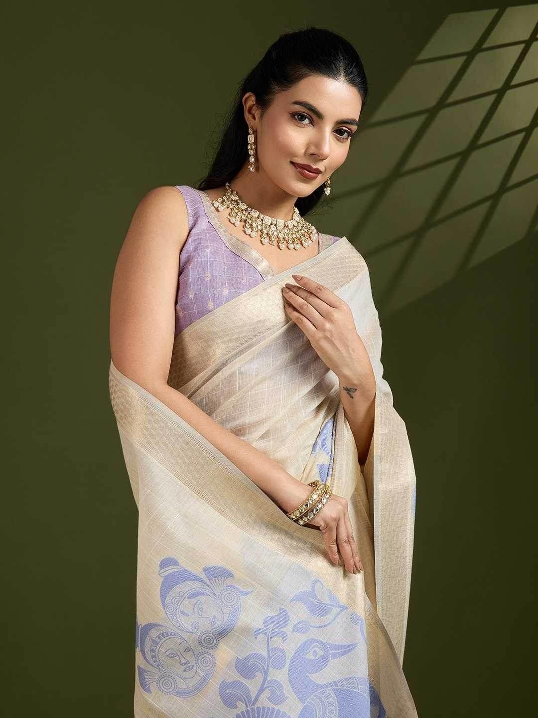 Soft Cotton Kalamkari Traditional Sarees - MYLUXURY LANE ENTERPRISE