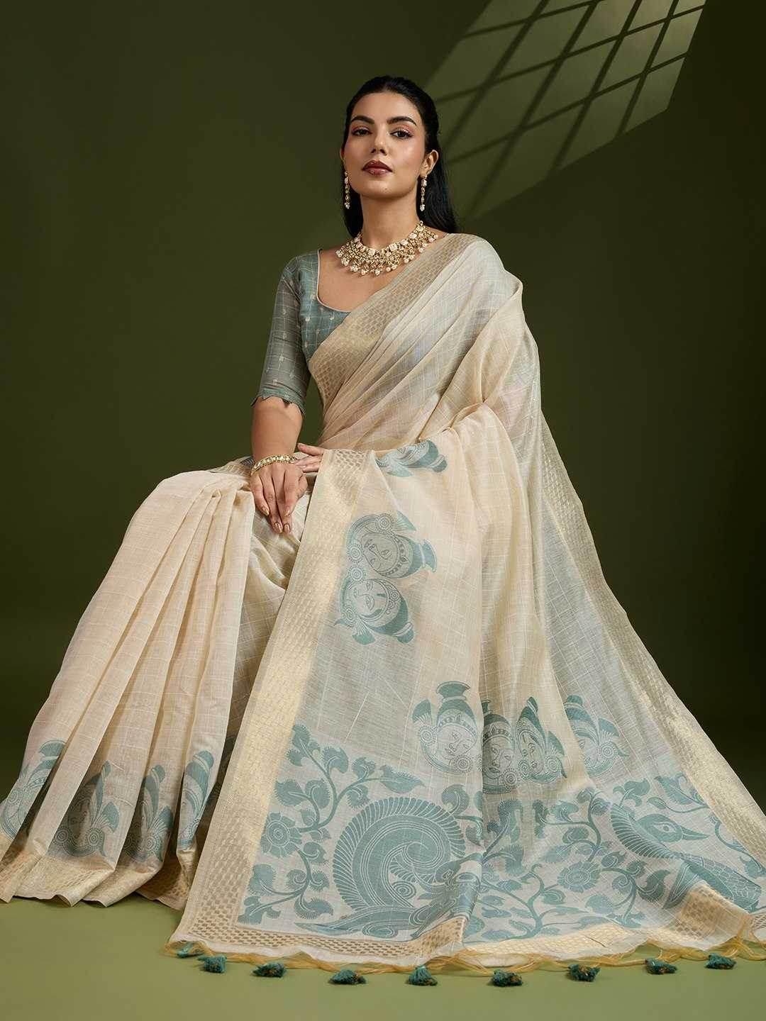 Soft Cotton Kalamkari Traditional Sarees - MYLUXURY LANE ENTERPRISE