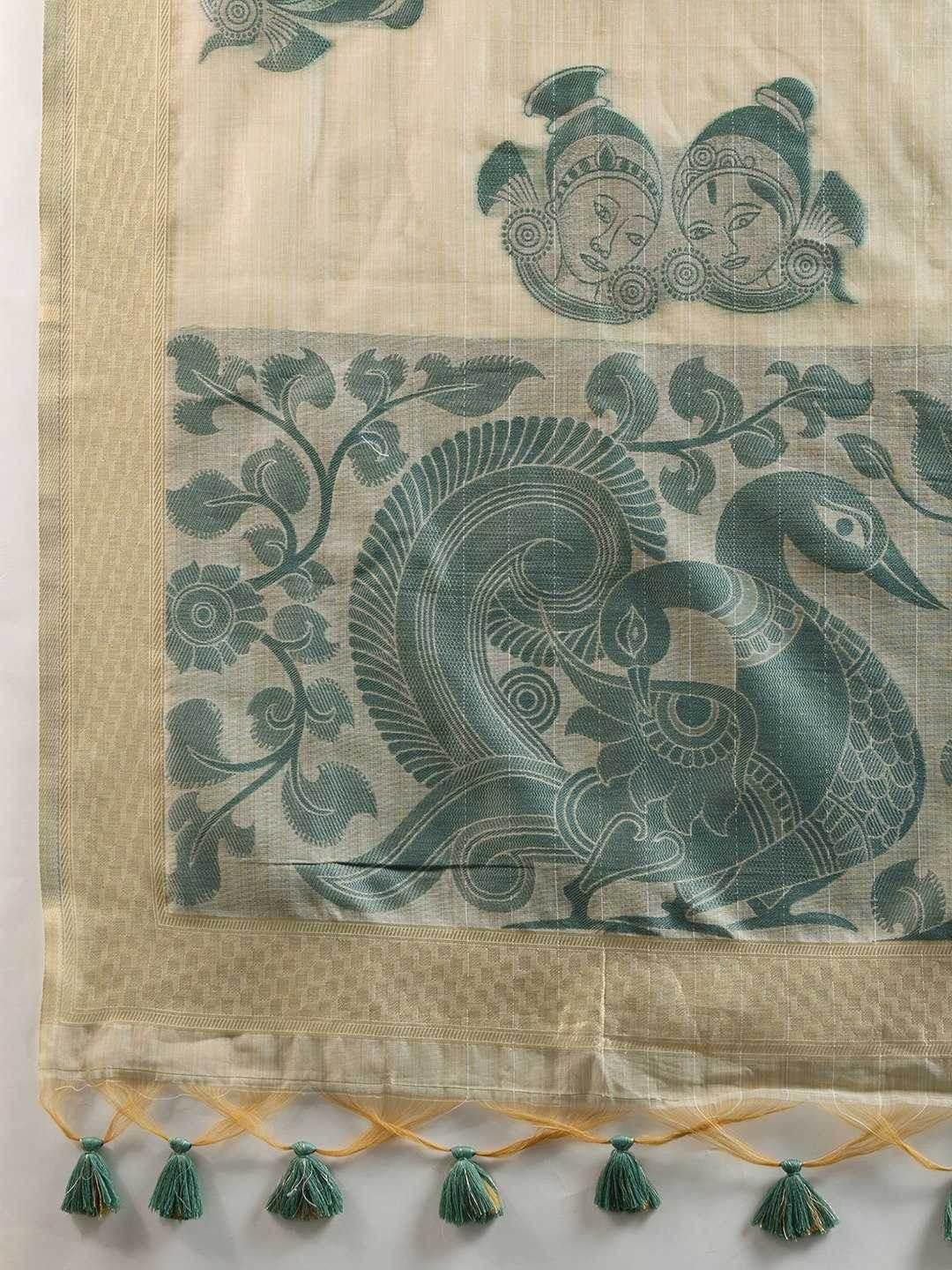 Soft Cotton Kalamkari Traditional Sarees - MYLUXURY LANE ENTERPRISE