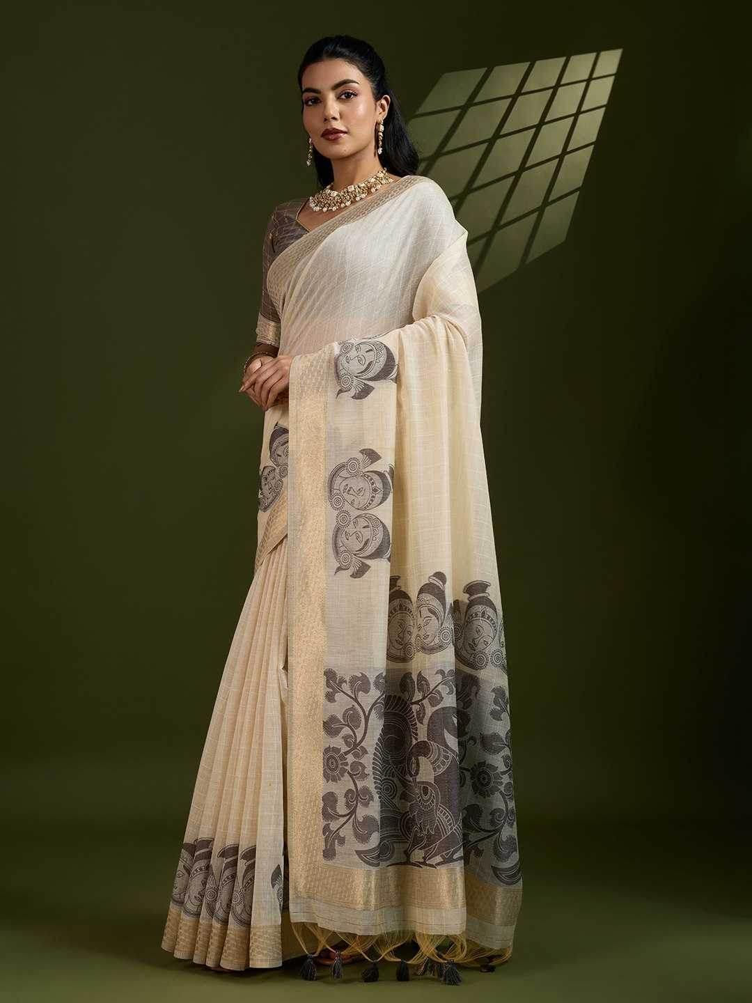 Soft Cotton Kalamkari Traditional Sarees - MYLUXURY LANE ENTERPRISE