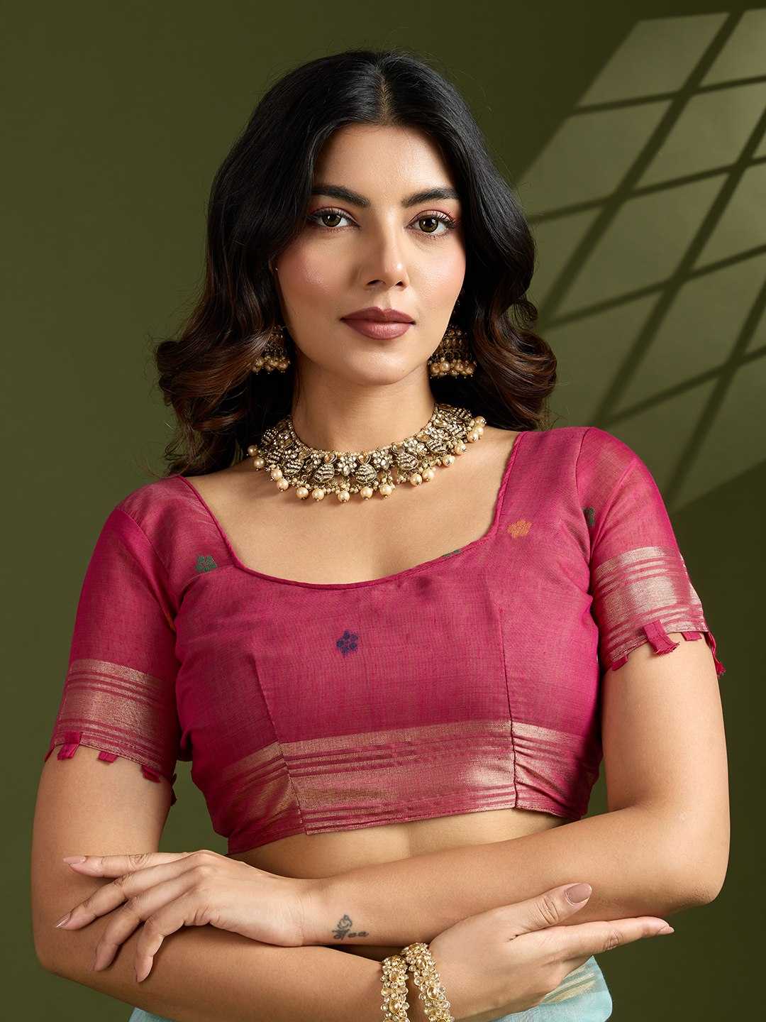Soft Cotton  PAITHANI Zari Saree