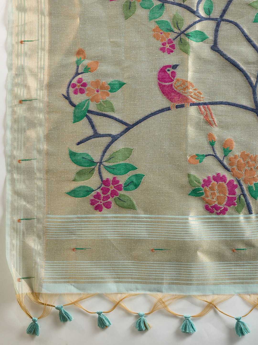 Soft Cotton  PAITHANI Zari Saree