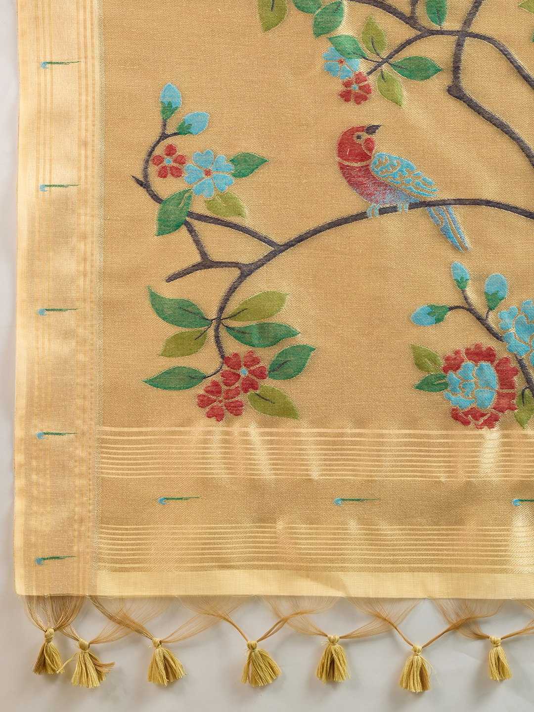 Soft Cotton  PAITHANI Zari Saree
