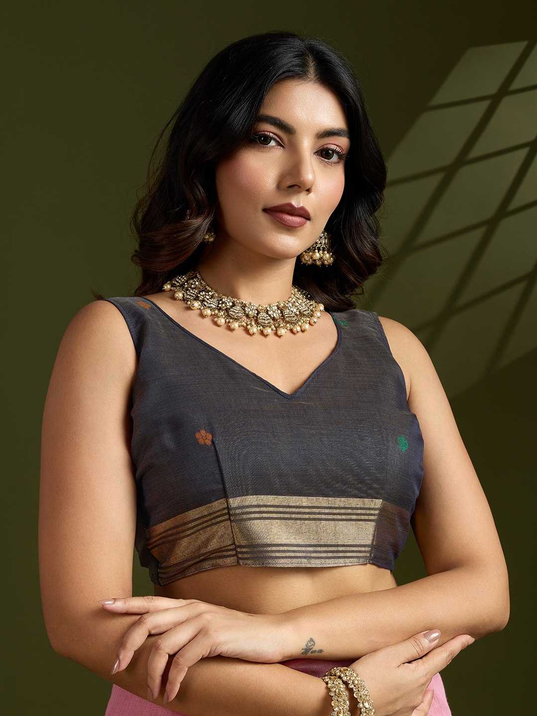 Soft Cotton  PAITHANI Zari Saree