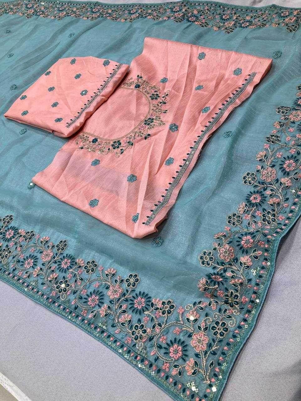 Soft Cursh Party Wear Saree - MYLUXURY LANE ENTERPRISE