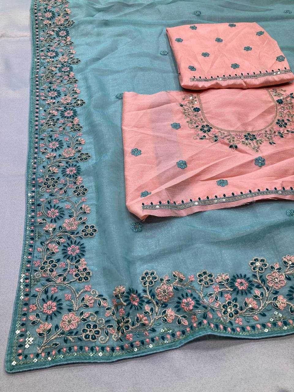 Soft Cursh Party Wear Saree - MYLUXURY LANE ENTERPRISE