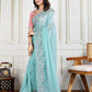 Soft Cursh Party Wear Saree - MYLUXURY LANE ENTERPRISE