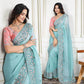 Soft Cursh Party Wear Saree - MYLUXURY LANE ENTERPRISE