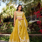 Soft Gold Crush Lehenga for Elegant Festive Occasions - MYLUXURY LANE ENTERPRISE