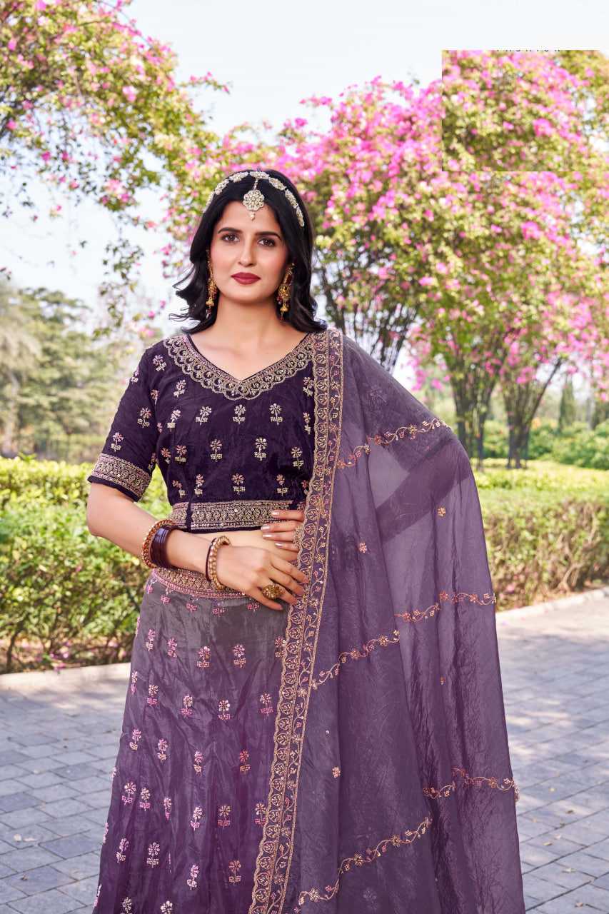 Soft Gold Crush Rajwada Lehenga for Festive Elegance