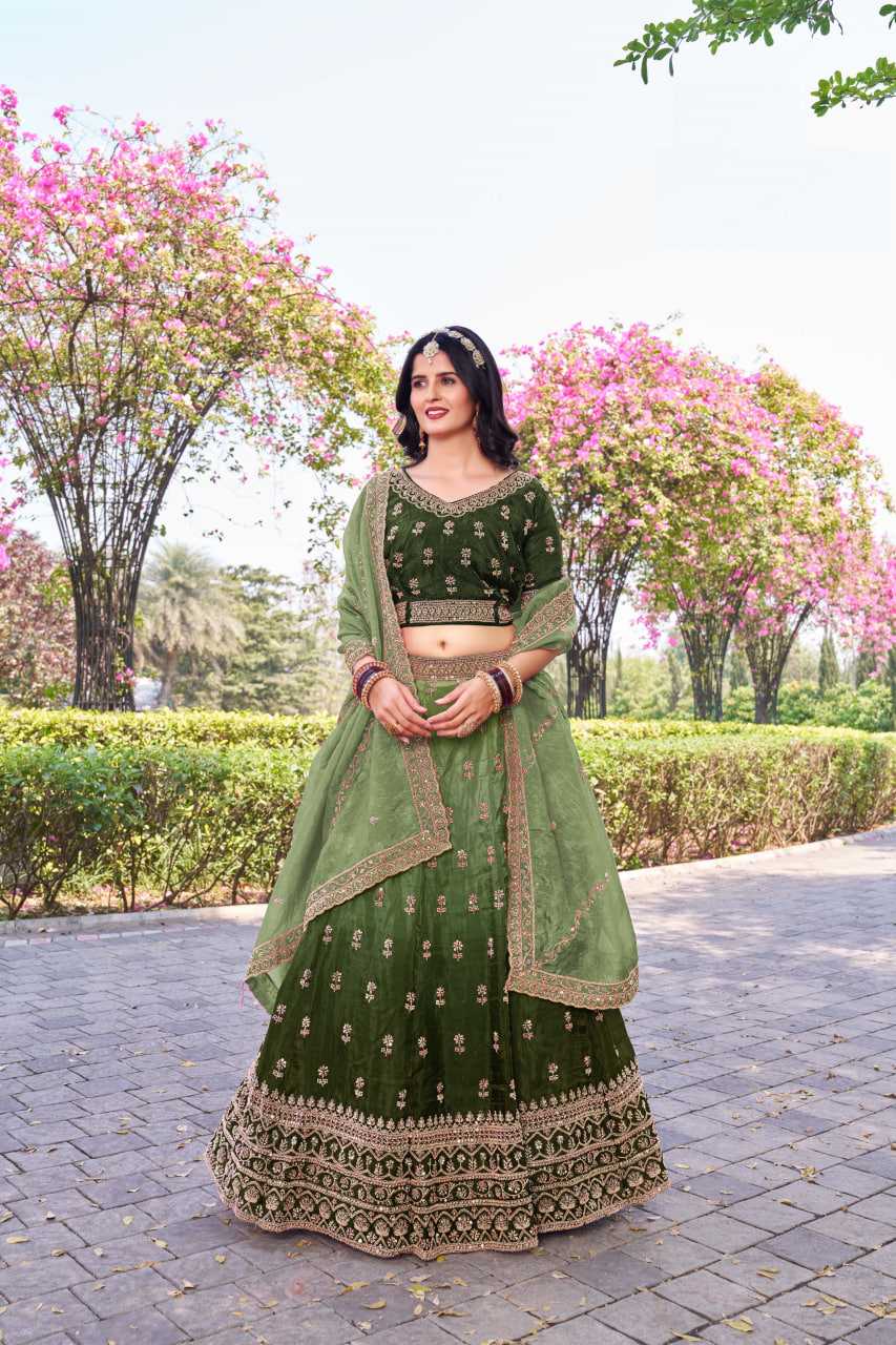 Soft Gold Crush Rajwada Lehenga for Festive Elegance