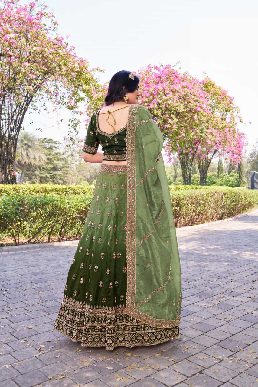 Soft Gold Crush Rajwada Lehenga for Festive Elegance