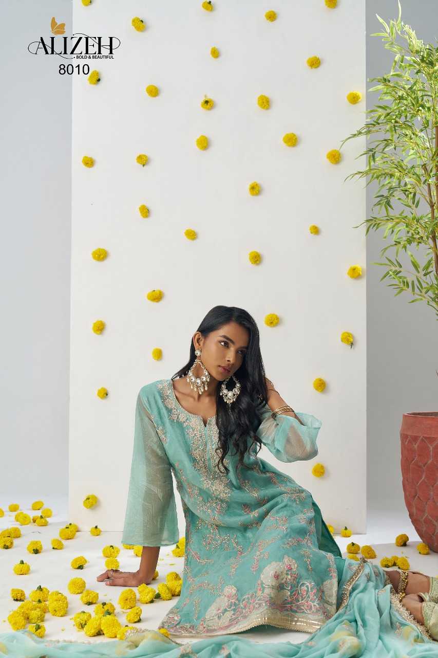 Soft Gold Crush  Embroidery Suit