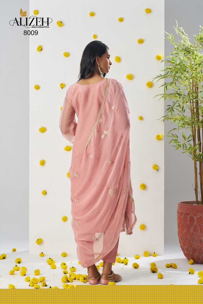Soft Gold Crush  Embroidery Suit