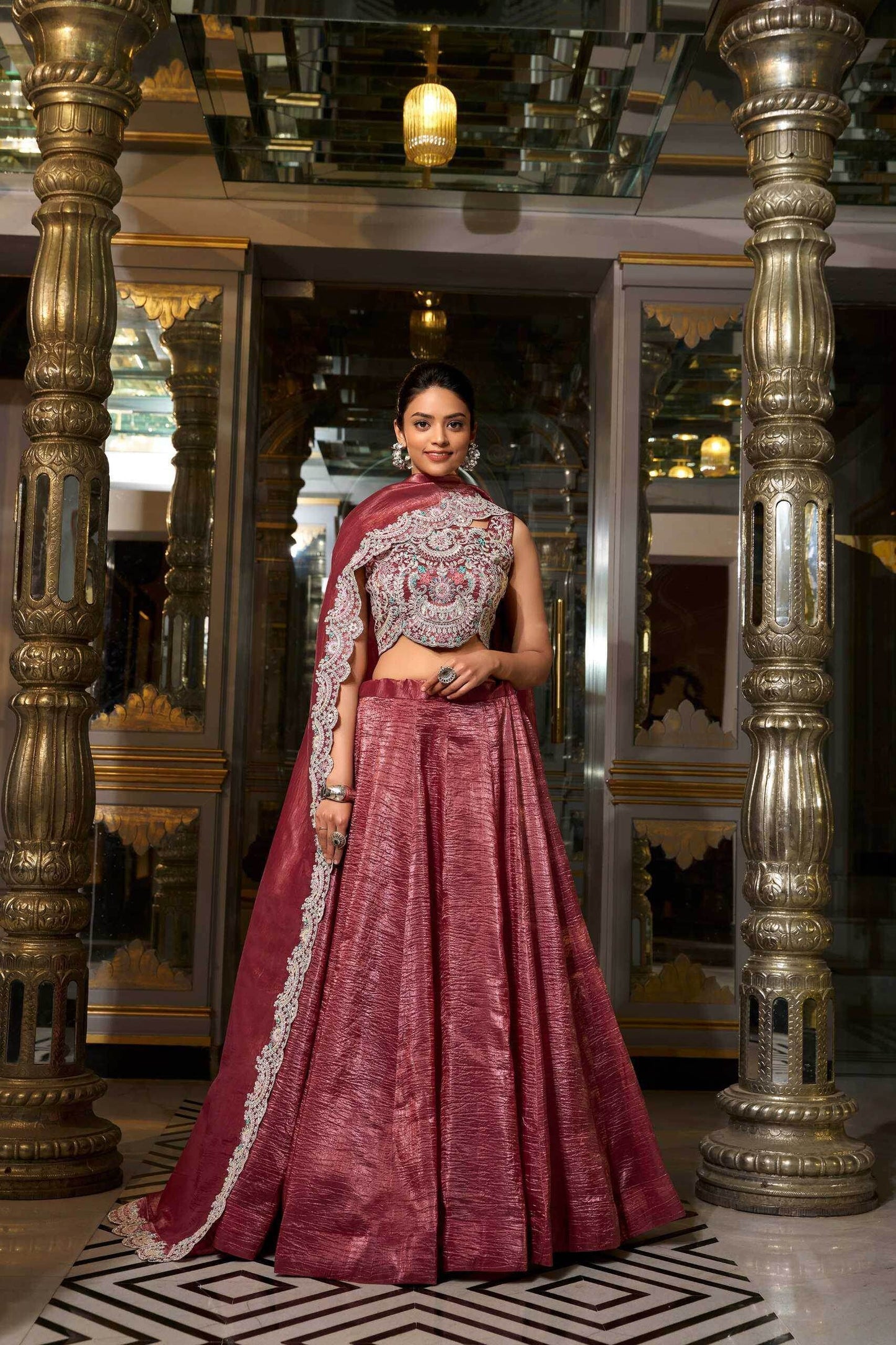 Elegant Soft Gold Lehenga for Weddings and Festivals - MYLUXURY LANE ENTERPRISE