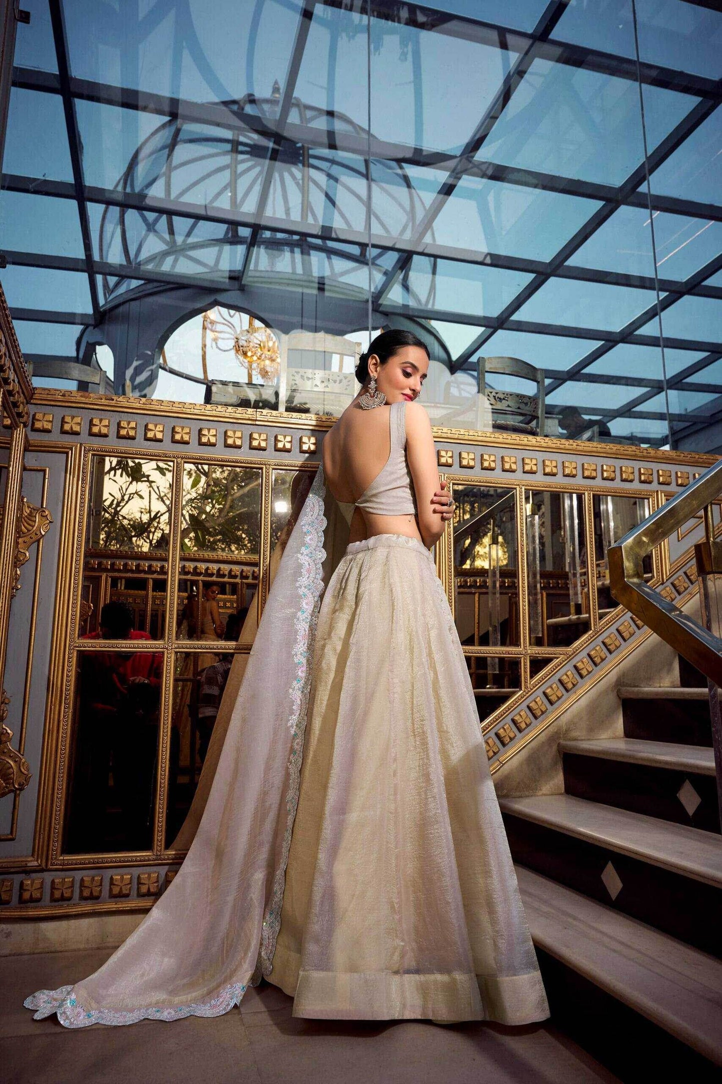 Elegant Soft Gold Lehenga for Weddings and Festivals - MYLUXURY LANE ENTERPRISE