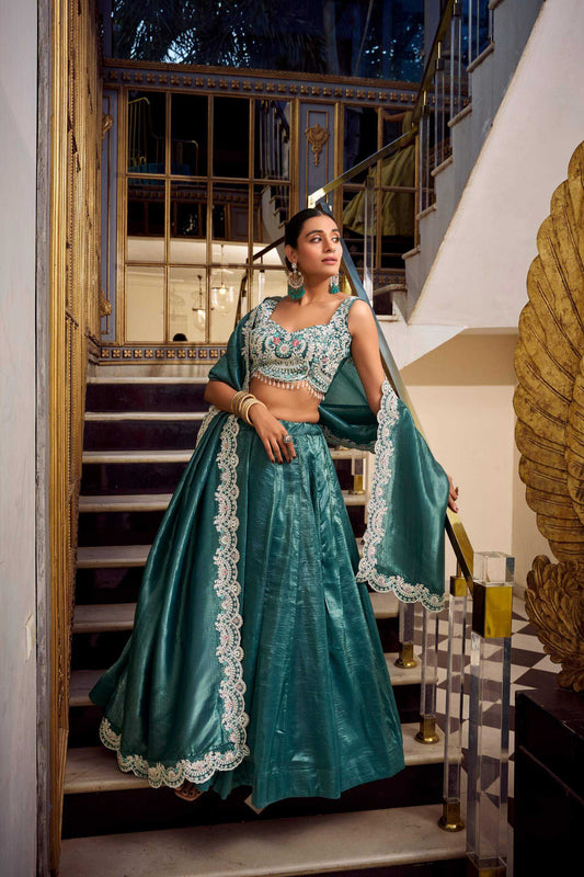 Elegant Soft Gold Lehenga for Weddings and Festivals