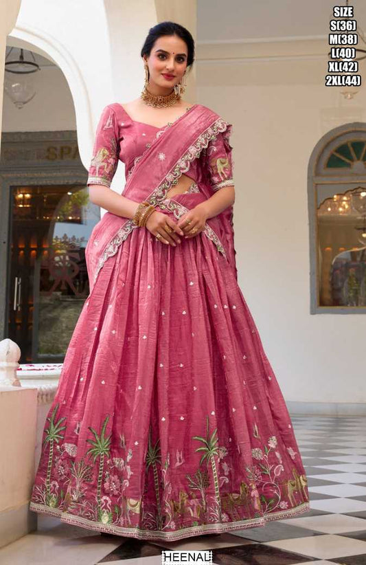 Embroidered Designer Lehenga Choli for Festive Elegance