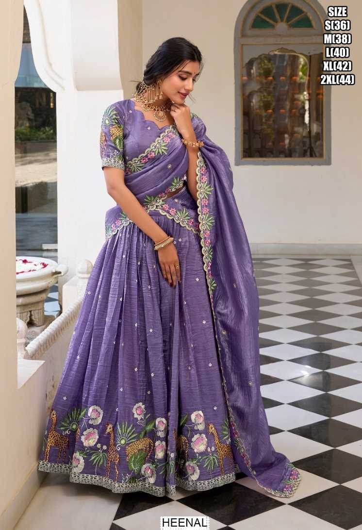 Embroidered Designer Lehenga Choli for Festive Elegance - MYLUXURY LANE ENTERPRISE