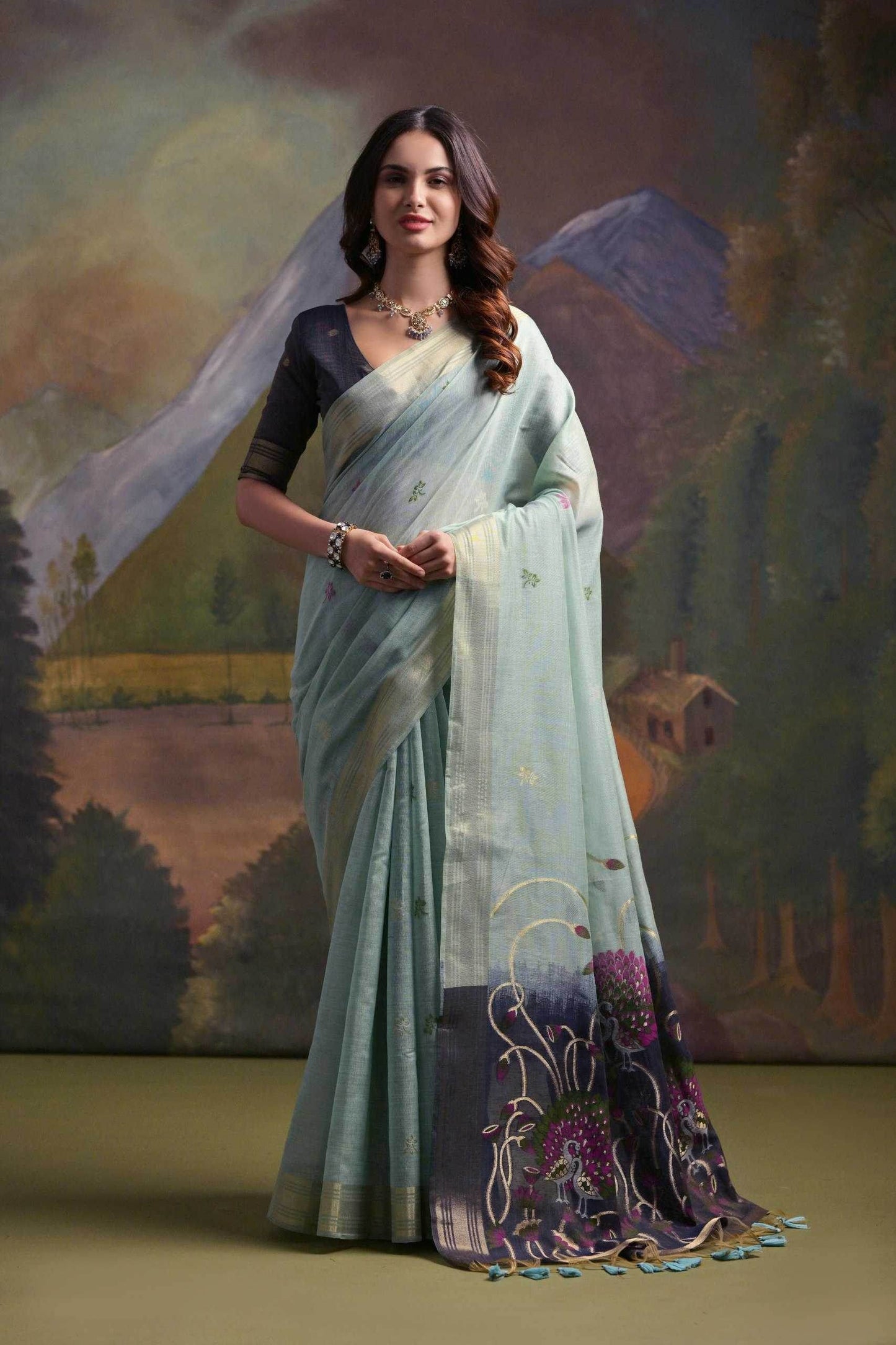 Muga Silk Traditional Sarees - MYLUXURY LANE ENTERPRISE