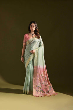 Muga Silk Designer Sarees Butta Saree - MYLUXURY LANE ENTERPRISE