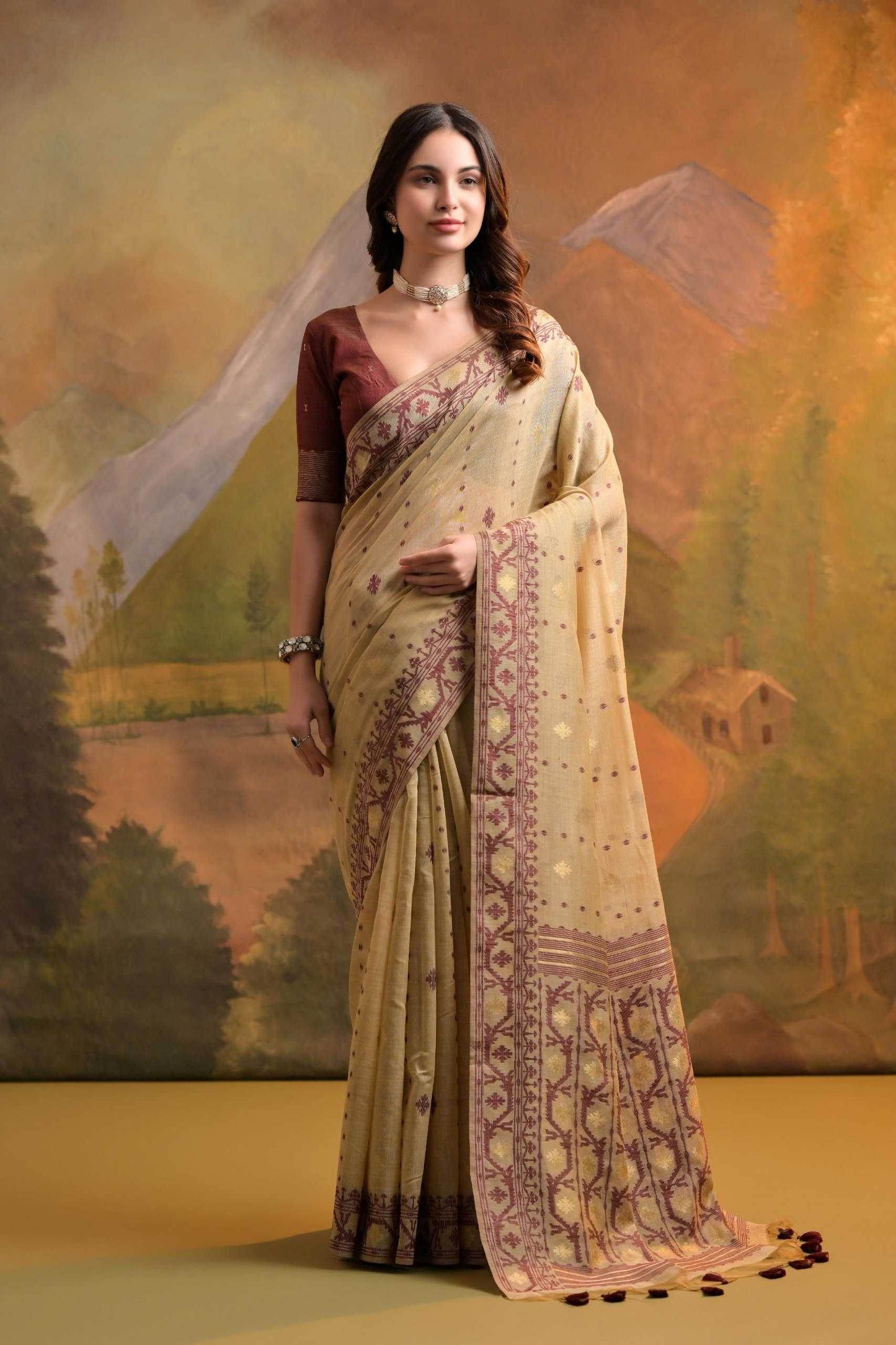 Muga Silk Cotton Sarees - MYLUXURY LANE ENTERPRISE