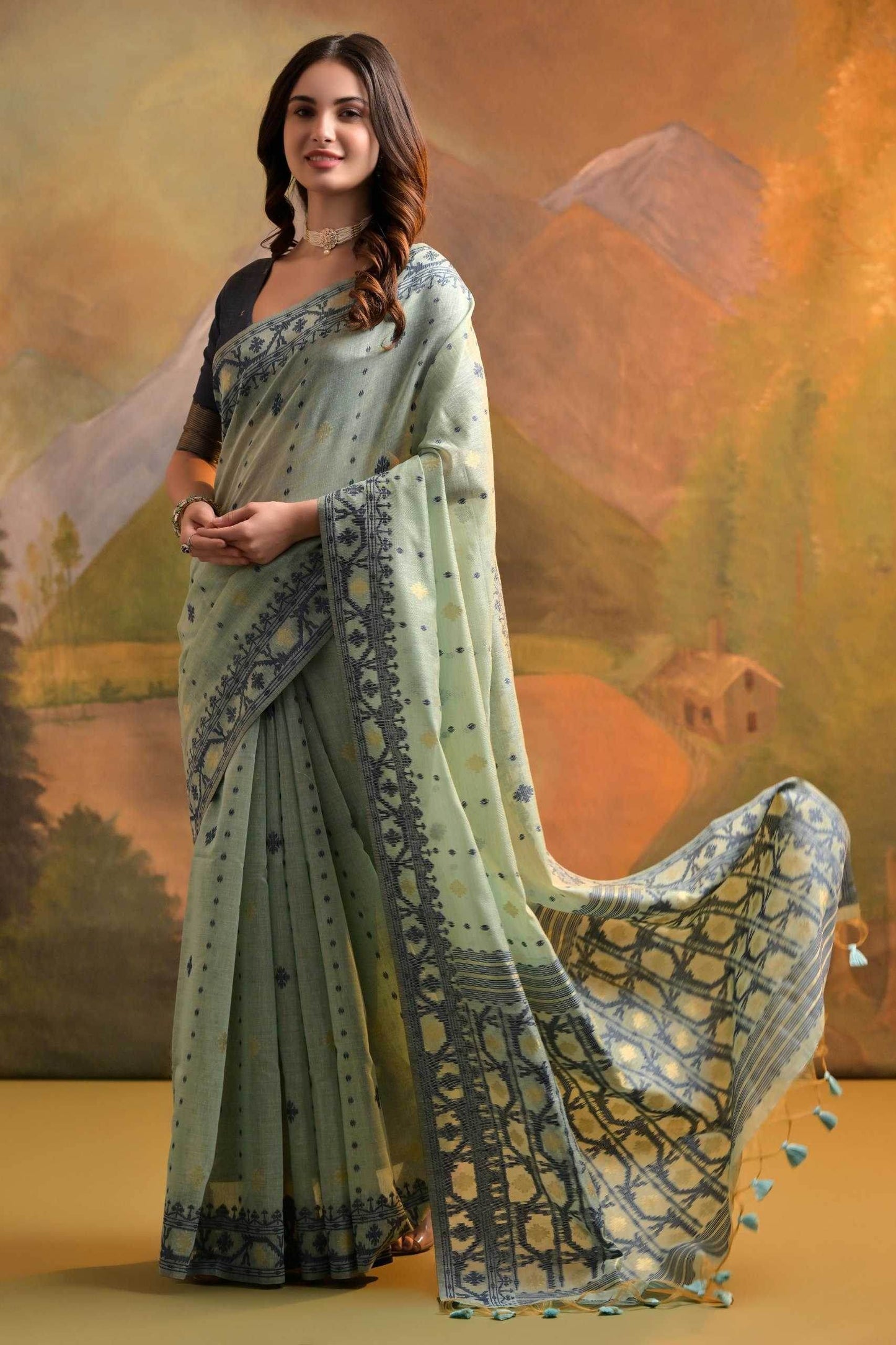 Muga Silk Cotton Sarees - MYLUXURY LANE ENTERPRISE