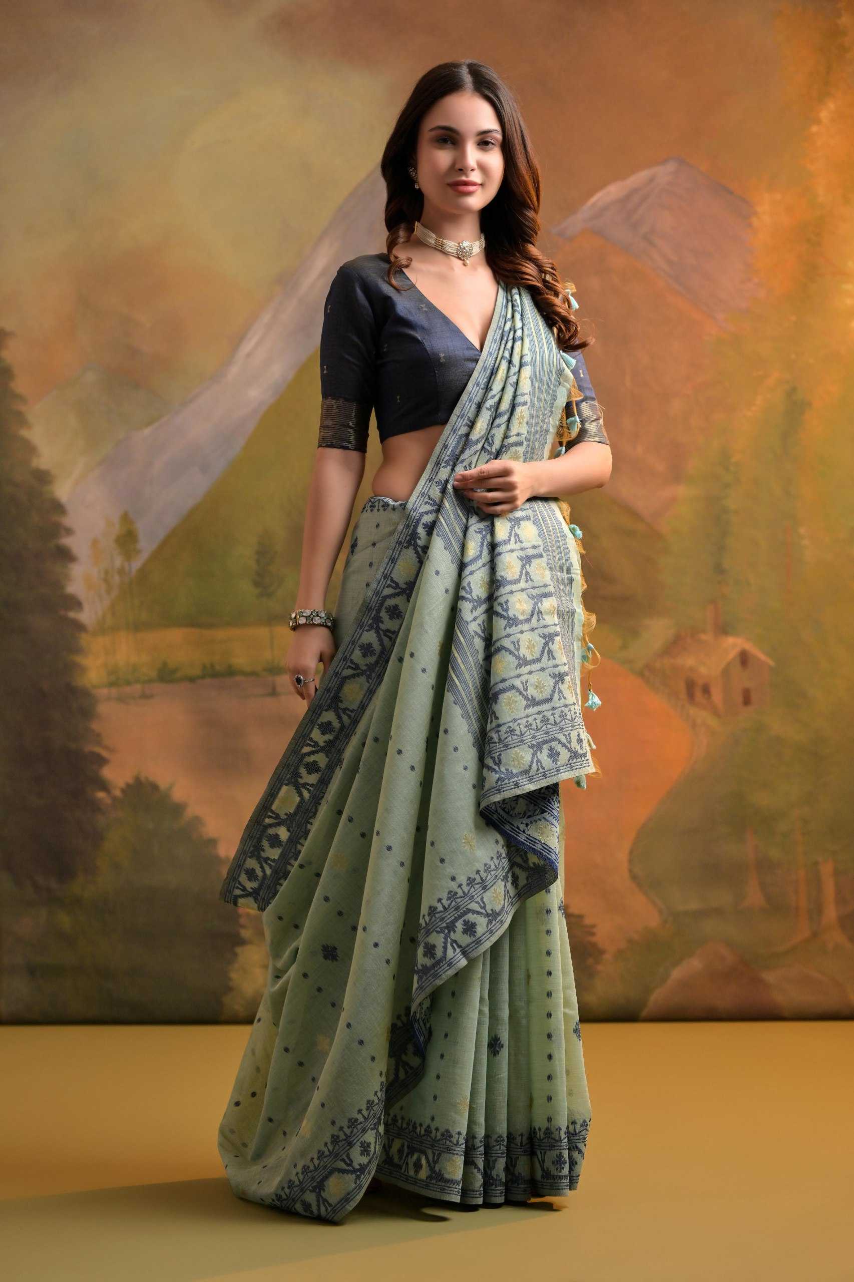 Muga Silk  Cotton Sarees
