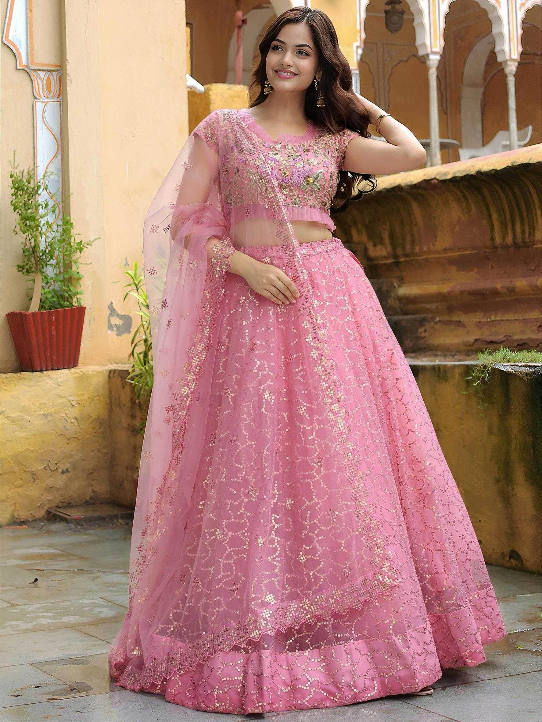 Soft Net Lehenga Choli - MYLUXURY LANE ENTERPRISE