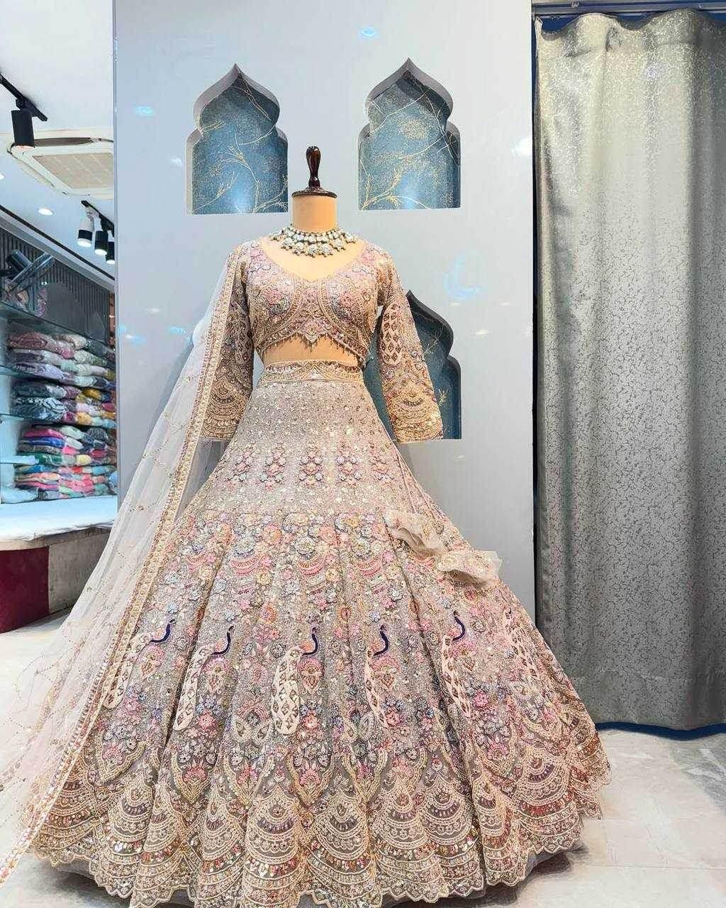Soft Net Sequins With Cancan Lehenga For Elegant Occasions - MYLUXURY LANE ENTERPRISE