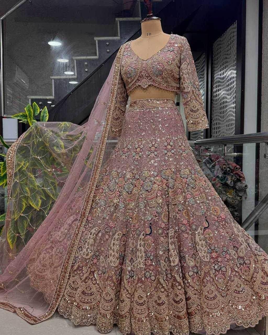 Soft Net Sequins With Cancan Lehenga For Elegant Occasions - MYLUXURY LANE ENTERPRISE
