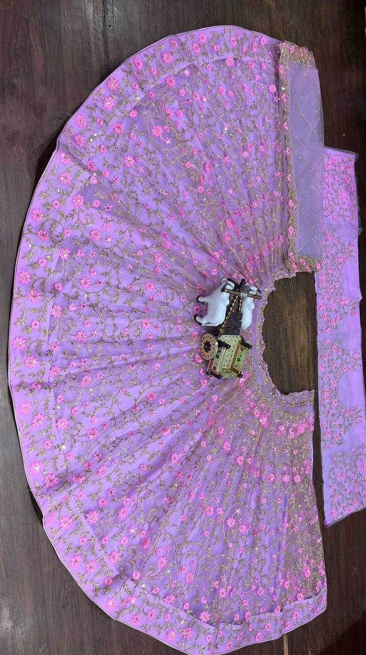 Embroidered Sequins With Cancan Lehenga For Elegant Occasions - MYLUXURY LANE ENTERPRISE