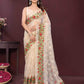 Soft Net Work Embroidered Saree - MYLUXURY LANE ENTERPRISE