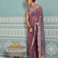 Soft Net Embroidered Sarees Sarees - MYLUXURY LANE ENTERPRISE